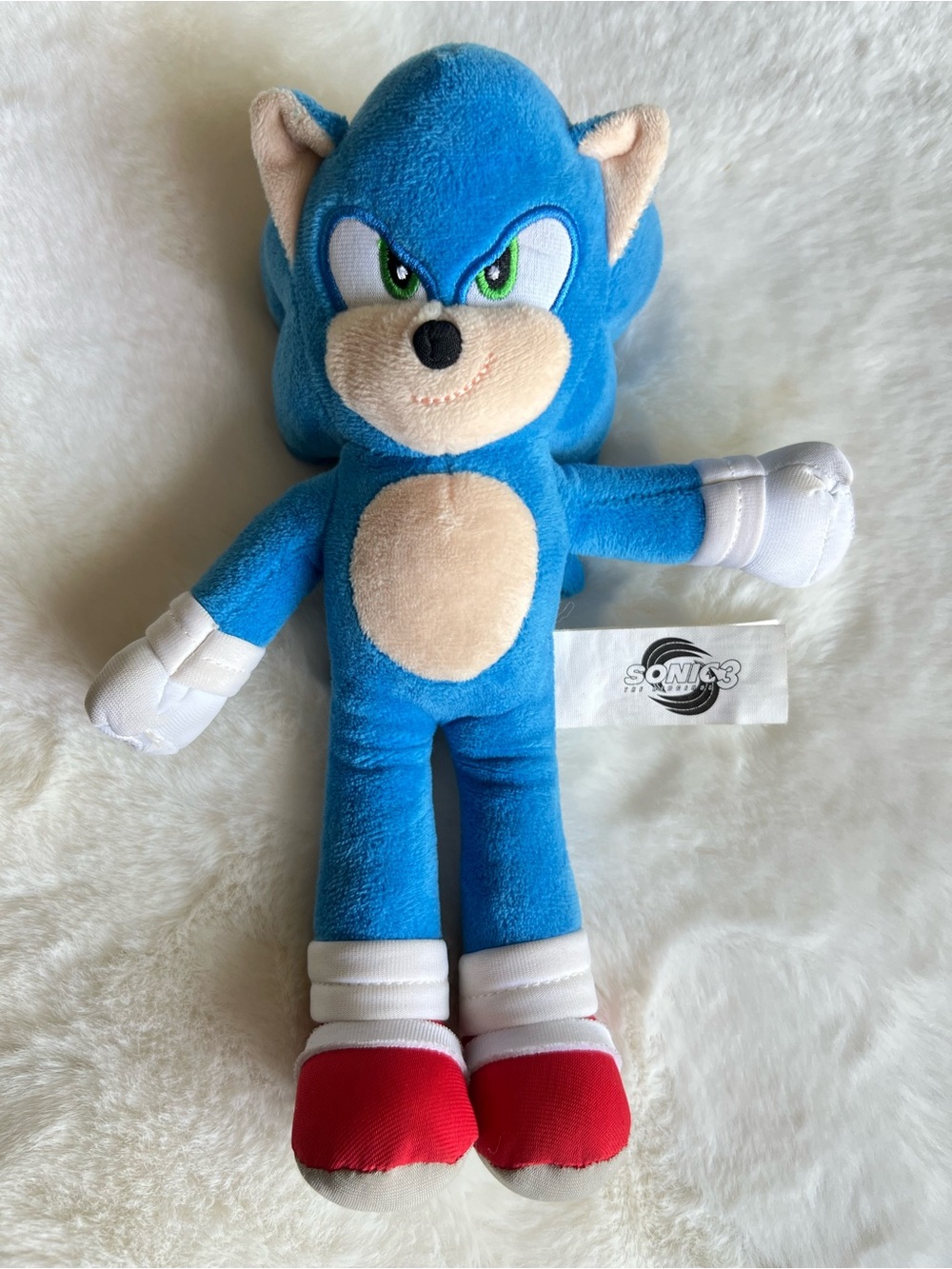 Jakks Pacific Sonic the Hedgehog 3 Plush Stuffed Animal SEGA Blue 10” 2025